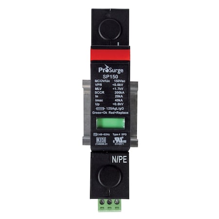 Asi 120V AC DIN Rail Mounted Surge Protection Device ASISP150-1P